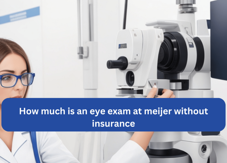 how much is an eye exam at meijer without insurance